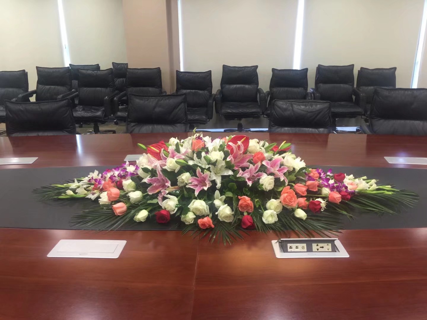 无锡会议桌花